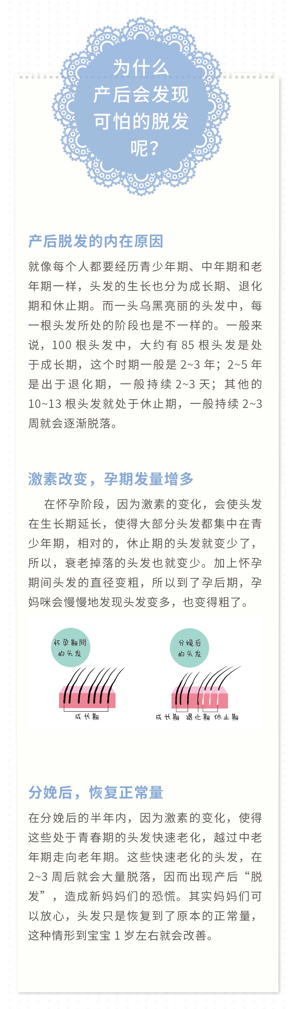 产后脱发严重吃什么长头发,脱发严重最怕补卵磷脂