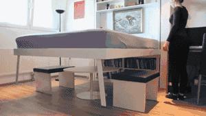 合适小空间的隐形床,最新小户型隐形床