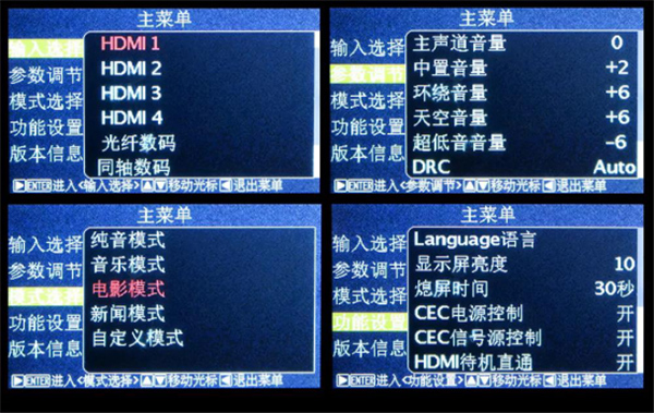 分体式全景声,全景声多声道测试
