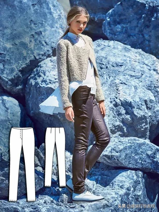 时装设计图手绘教程,服装制版图案大全