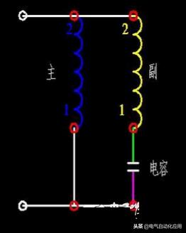 单相电机电容接线方法及工作原理,单相电机接线原理图