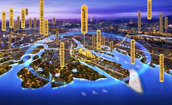 生蚝之乡广东阳江,钦州市碧桂园红树湾88平观景效果