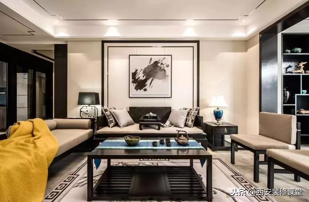 30款新中式客厅骨子里的东方韵味,30款中式客厅韵味十足