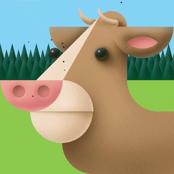 数学几何图形拼图动物,积木几何图形拓印画动物