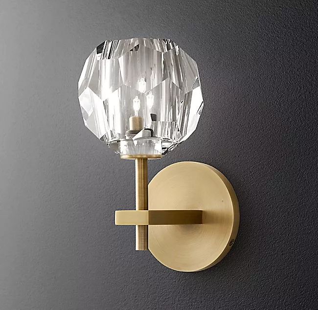 手工铜制水晶灯饰,水晶石手工灯