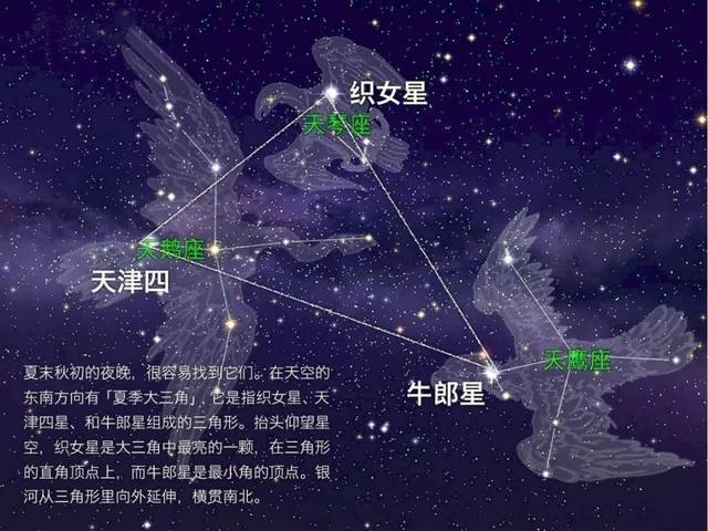 七夕牛郎星和织女星视频,七夕晚上的银河