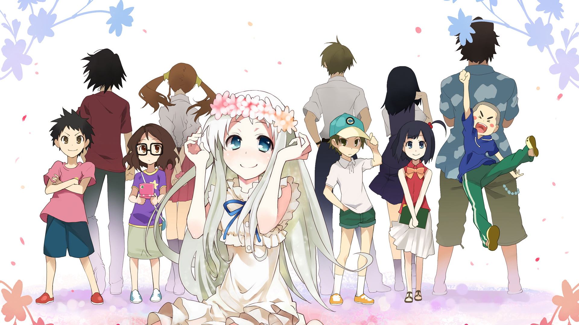 未闻花名重逢,未闻花名桥上相遇的片段