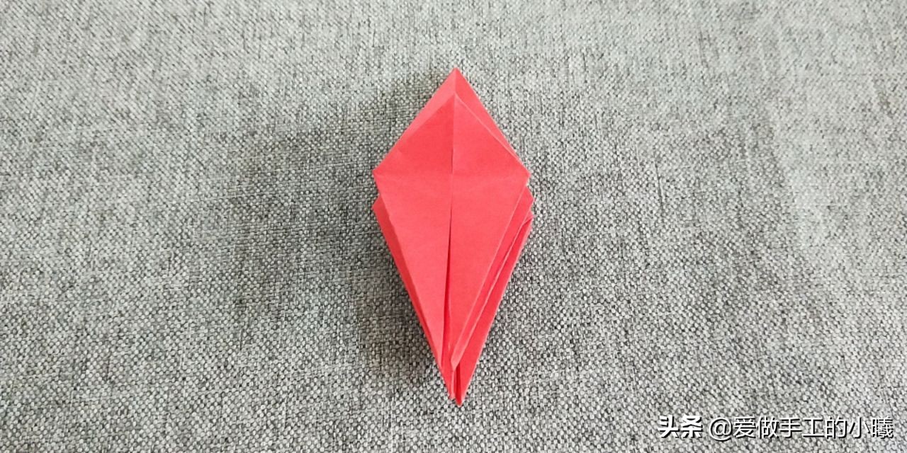 四瓣花折纸,四瓣花手工折纸视频简单