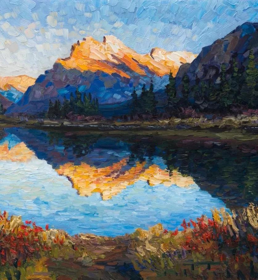 唯美壮丽的印象派风景油画,意境优美的古典风景油画欣赏