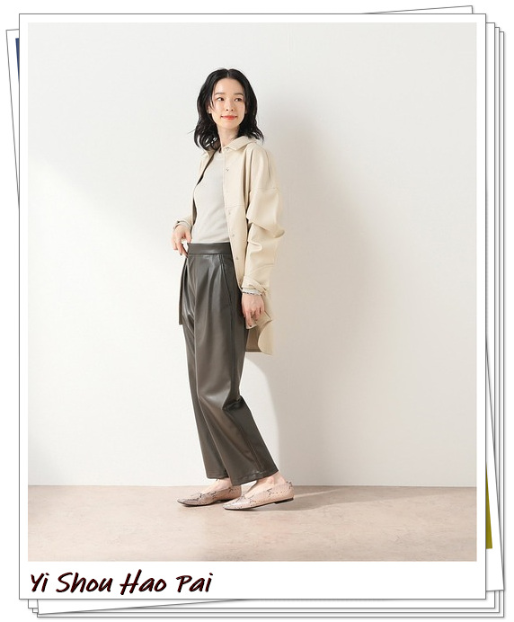 2020皮裤怎么搭配好看,冬季宽松长皮裤怎么搭配好看