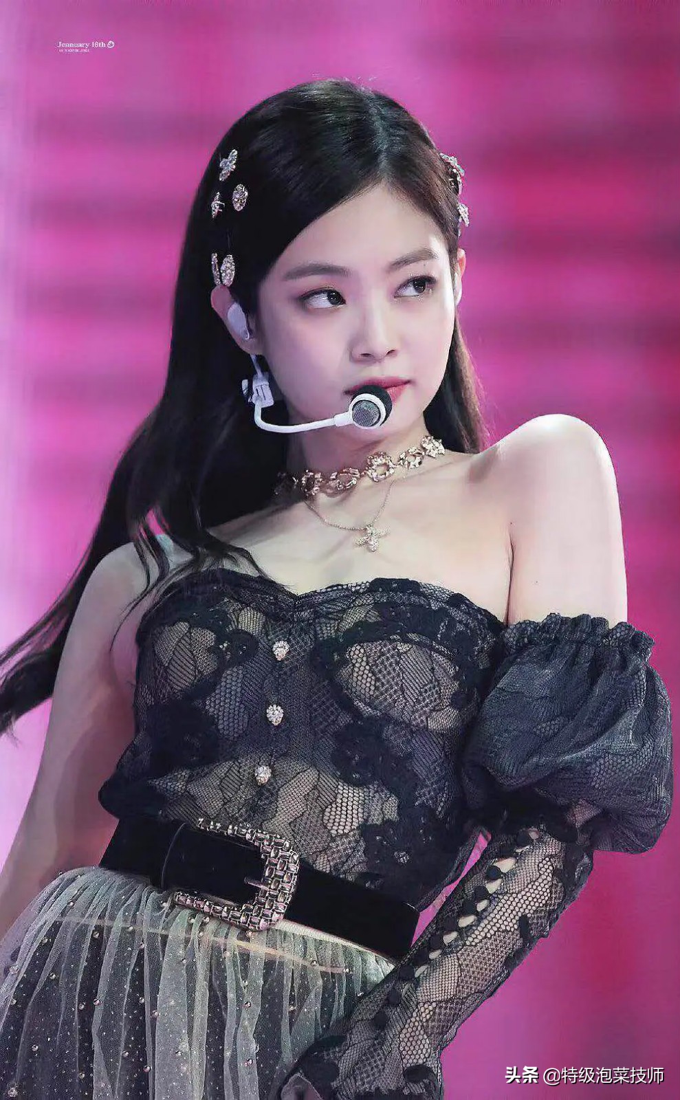 jennie露脐装排练,jennie超短裙造型被吐槽