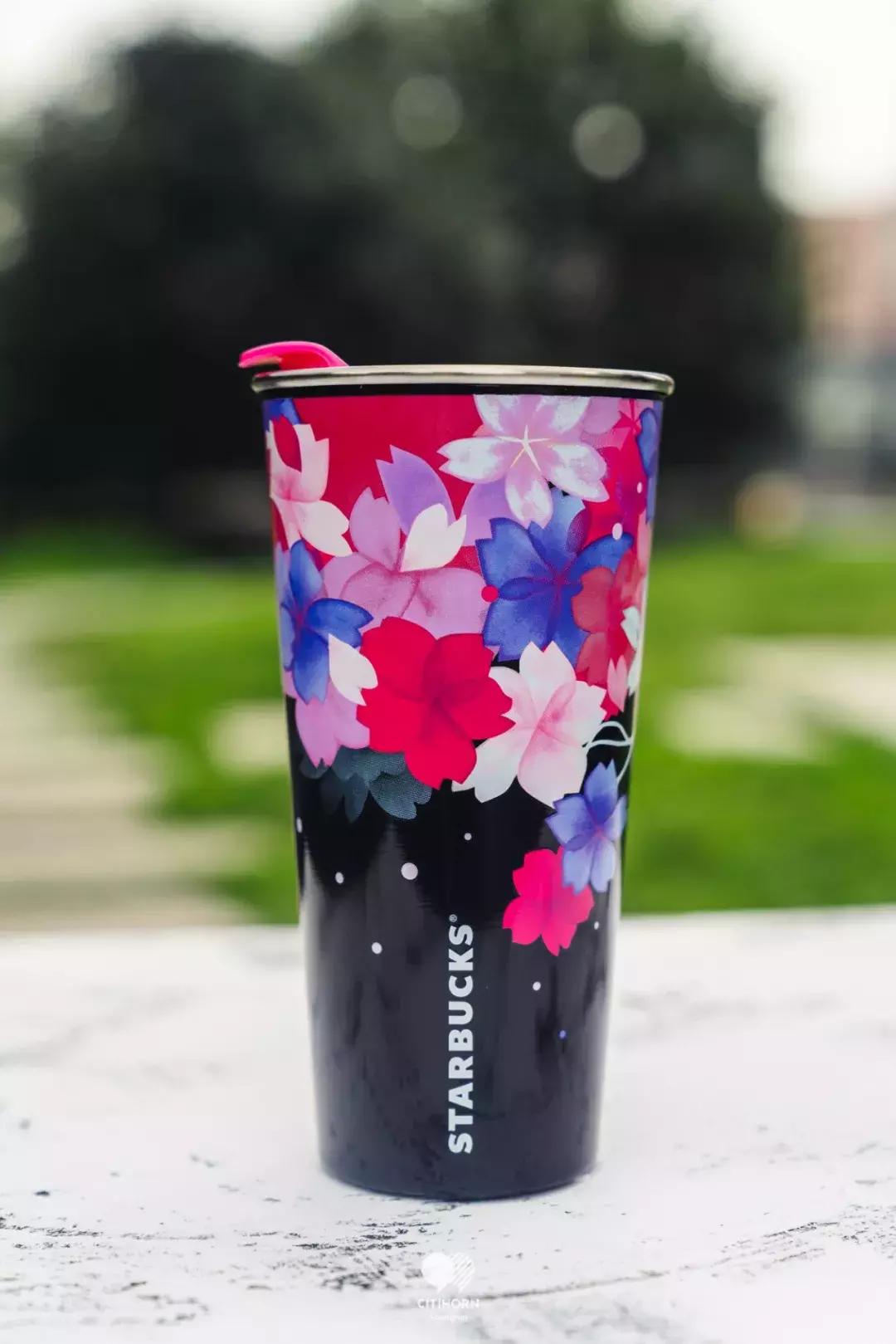 星巴克最新樱花杯,星巴克2019樱花季杯子