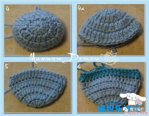 童鞋钩织教程,猫头鹰棒针织法