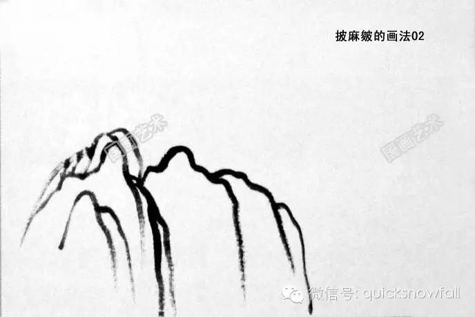 北派山水画山石画法,山水画技法山石的基本画法解析