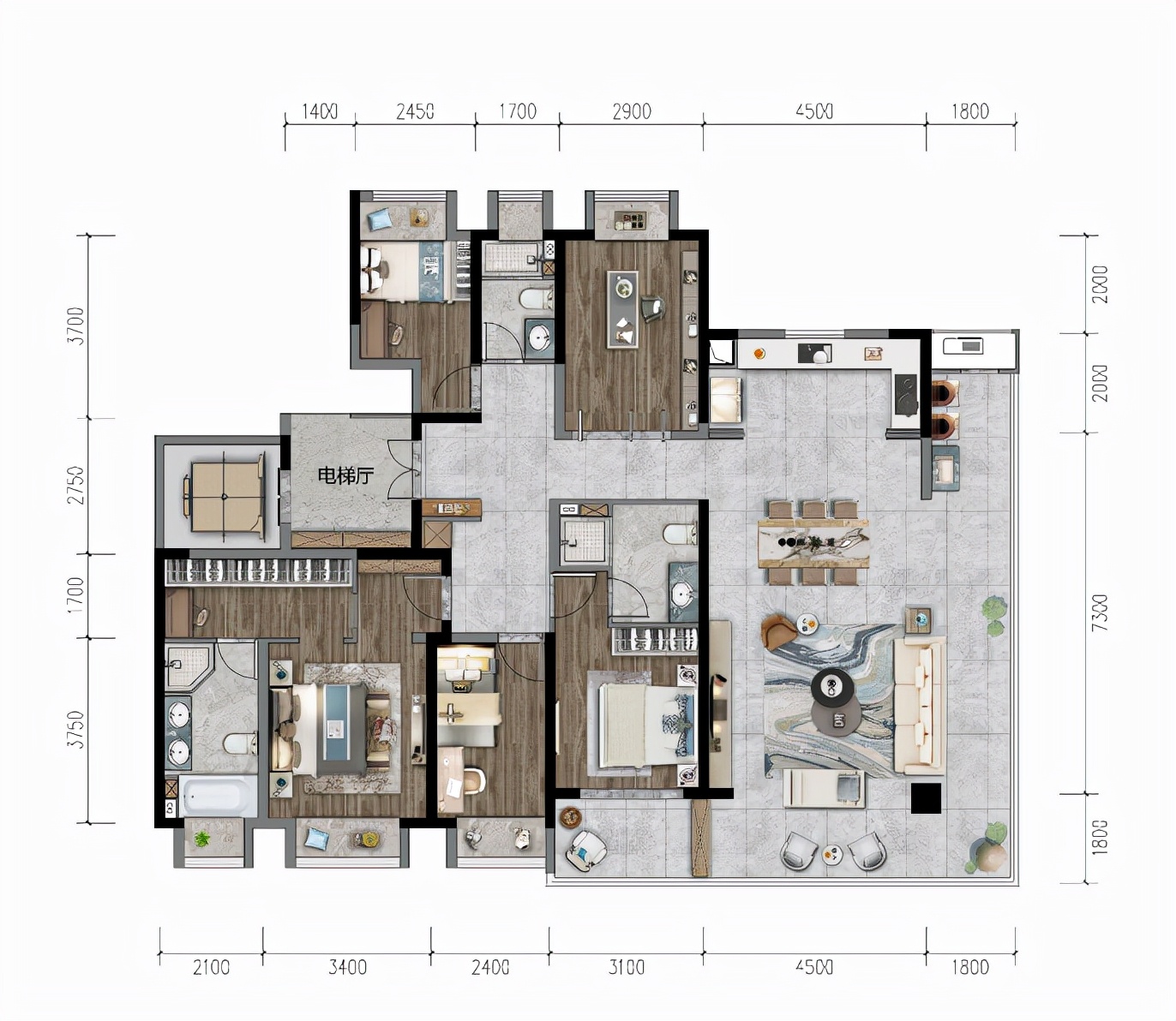 昆明大平层200-300平二手房,昆明大平层值不值得买