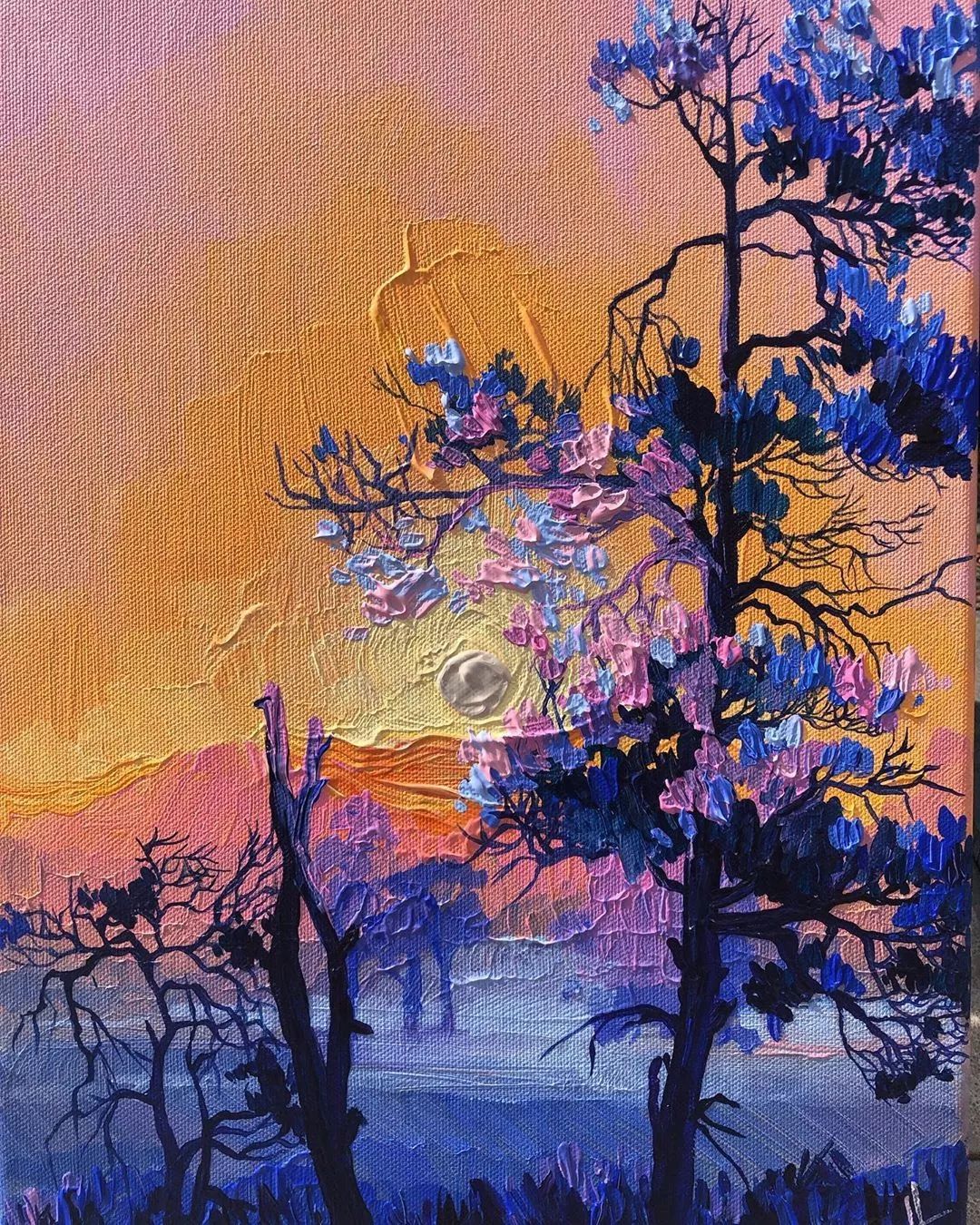 巨幅油画抽象零基础怎样画,油画基础知识油画风景应该怎么画