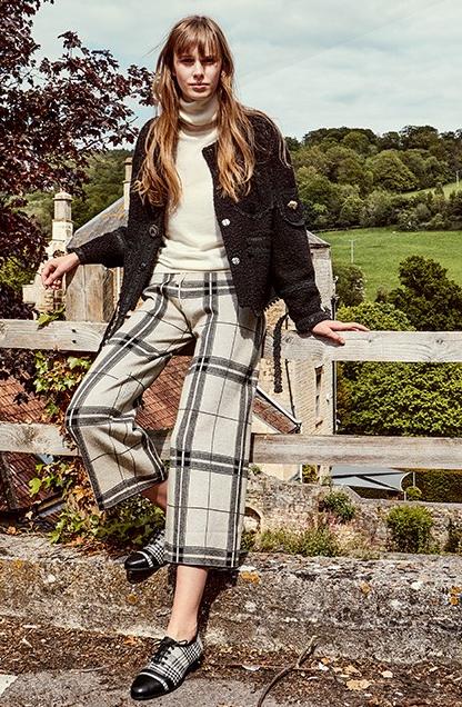 昆凌同款,千鸟格纹英伦风单鞋!千鸟格纹放在鞋子上一样好看