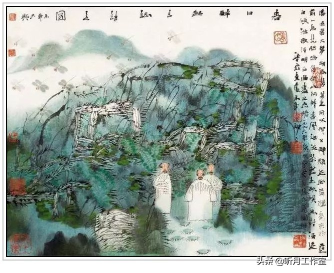 卢禹舜中国画欣赏,卢禹舜先生山水画创作