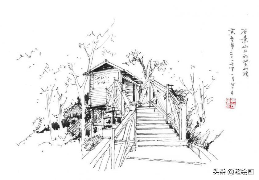 十大顶级钢笔画速写,钢笔速写100幅图片