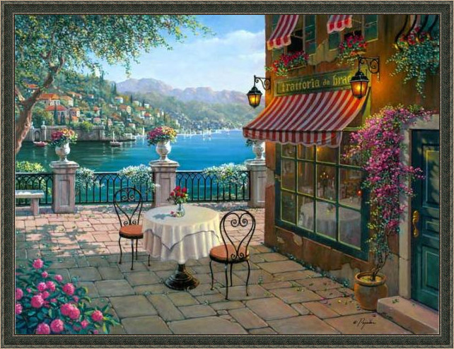 数字油画诗情画意,法国画家笔下的风景油画真明媚