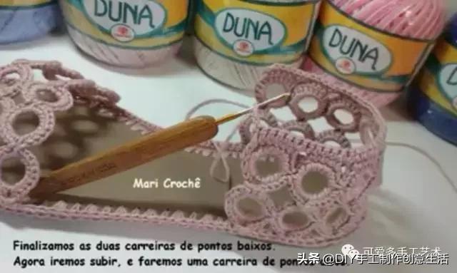 旧鞋底改造钩针鞋教程,手工钩鞋教程春夏季椰子鞋