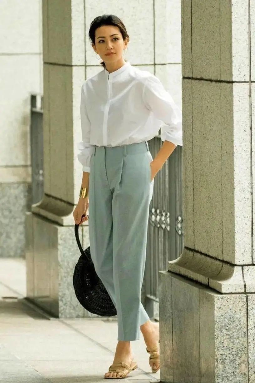 偏瘦的女人适合穿什么裤,胖女人春天穿什么样的裤显瘦