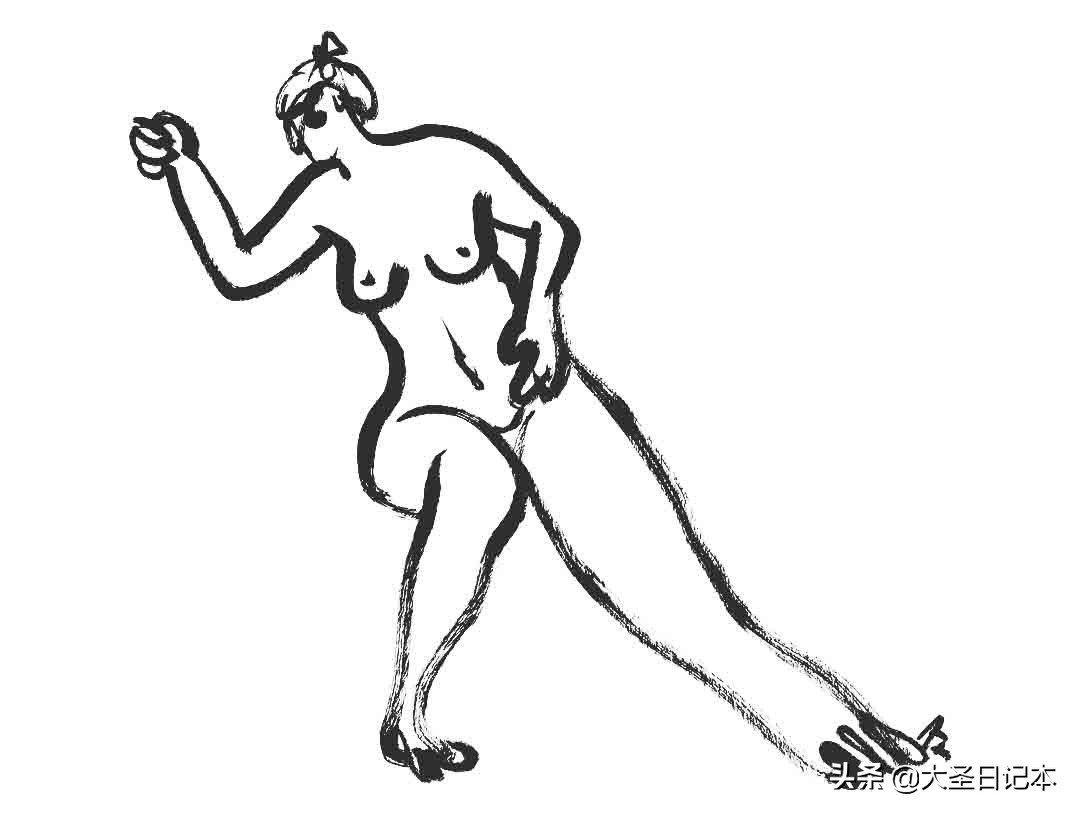 漫画现场临摹,人物写生漫画速写