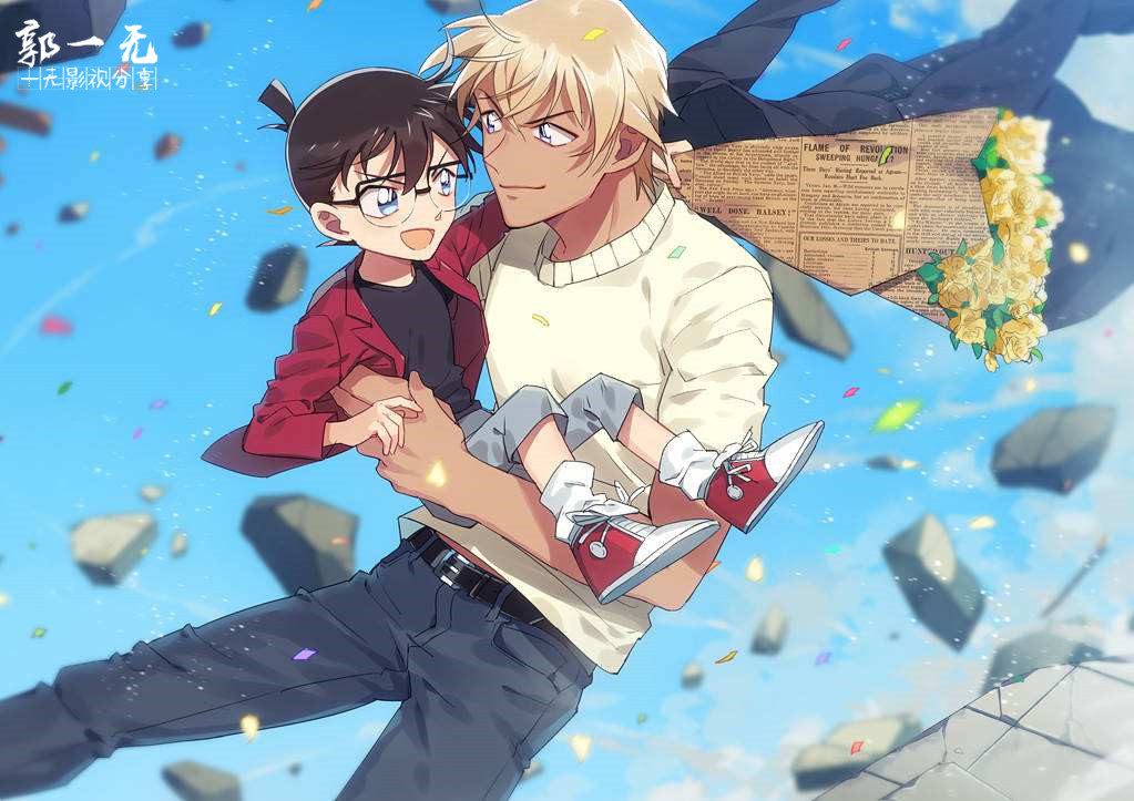 柯南成功阻止炸弹爆炸,柯南在绀青之拳里救了基德