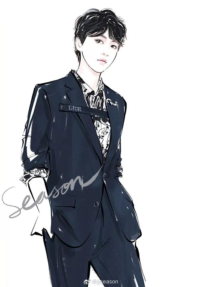 精美水墨插画,那些浪漫的水墨画插画