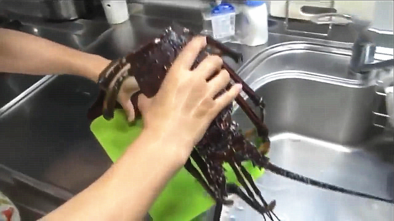 买一只大龙虾回来做麻辣大龙虾,500元买两只大龙虾做秘制小海鲜