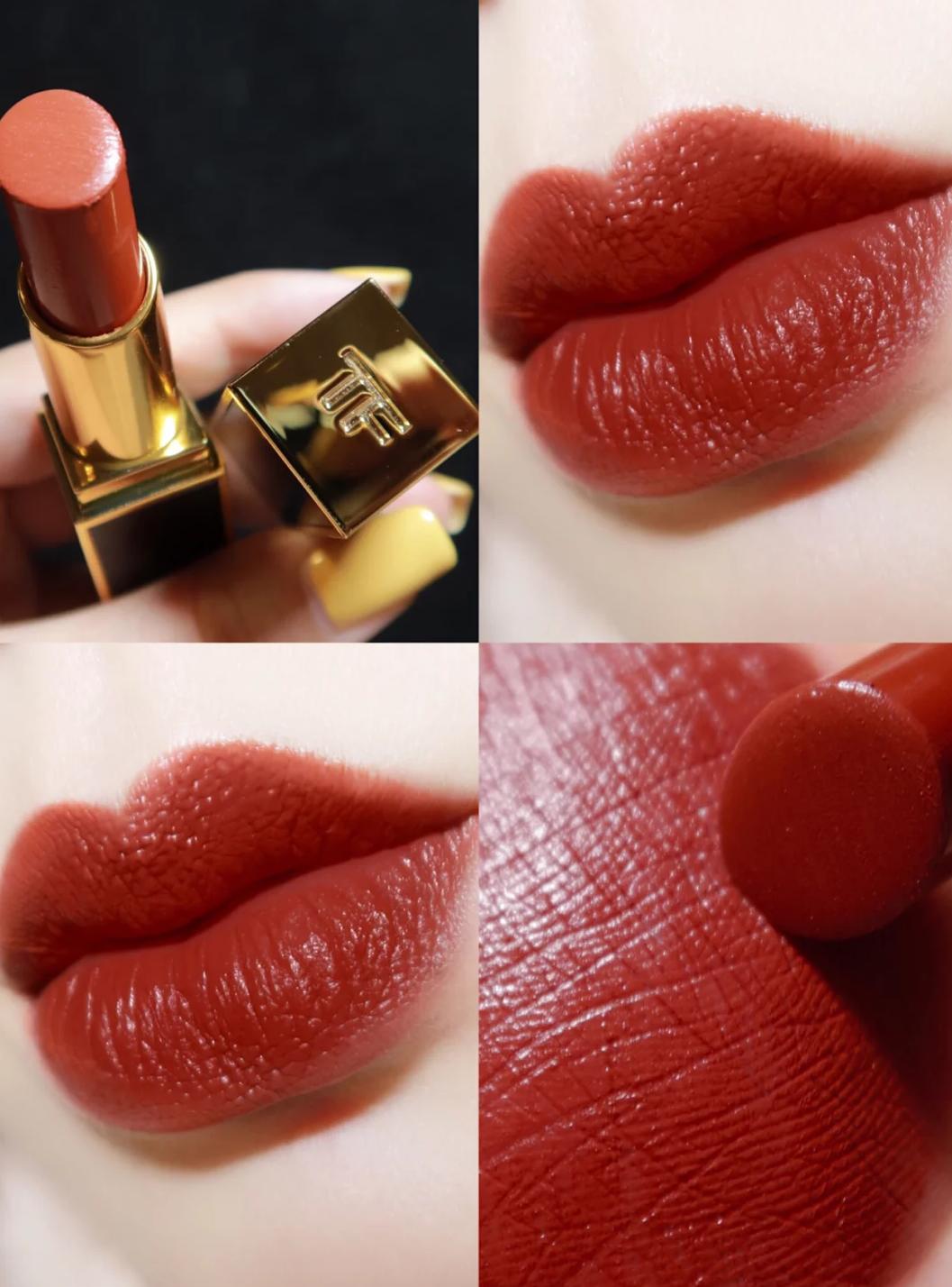 适合秋冬的口红棕橘色,秋冬黑皮显白口红唇釉