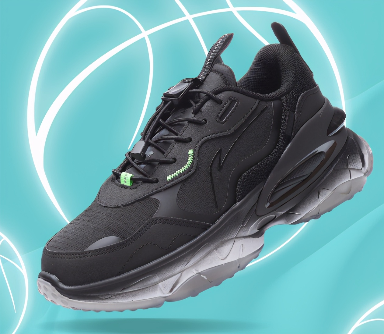 李宁烈骏5 夏季鞋面 (李宁烈骏5代黑彩虹配色)