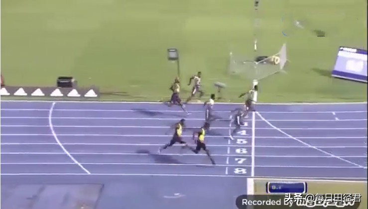 击败牙买加,牙买加4x100鲍威尔布雷克