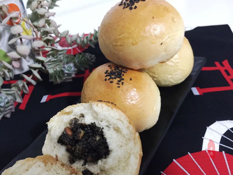 东北野生山核桃馅糖三角,红糖花生芝麻核桃做糖饼