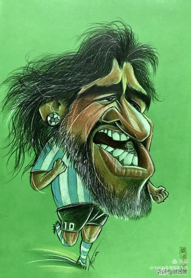 马拉多纳高清漫画壁纸,马拉多纳漫画