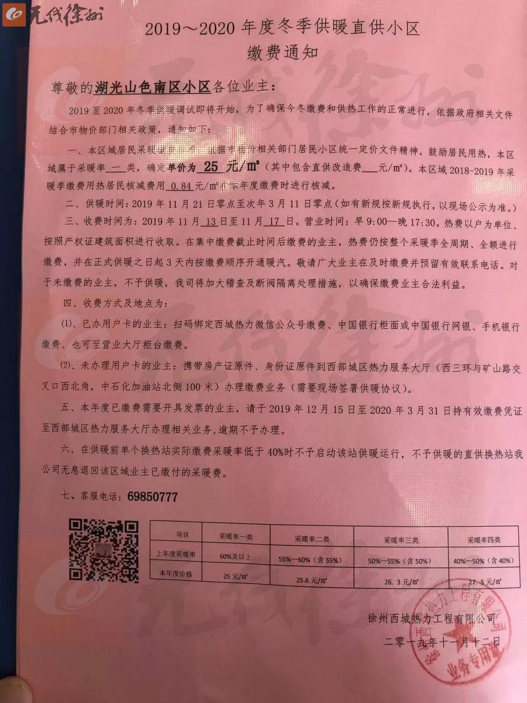 徐州供暖小区最新消息,徐州今冬供暖价格和供暖时间出炉