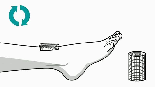 崴脚了用什么加压包扎,打篮球崴脚加压包扎