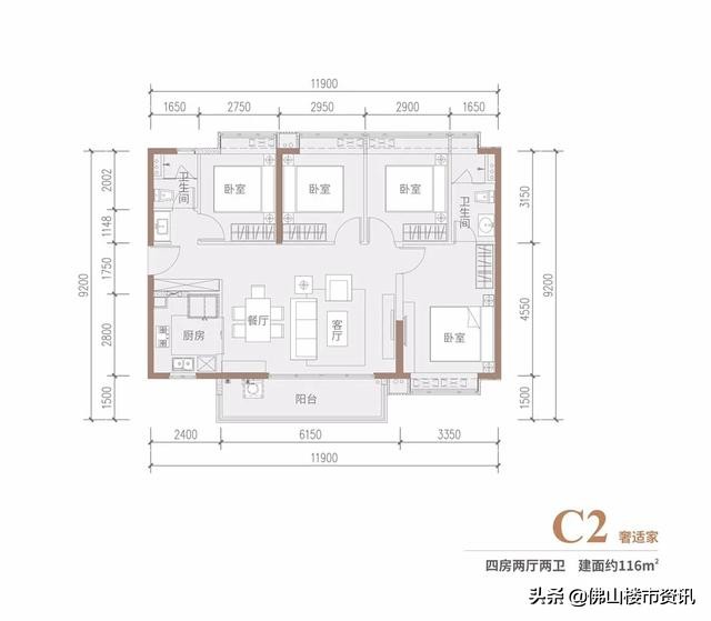 [大沥时代招商天禧]加推95-115方三四房现认筹即可享受开盘9.6折