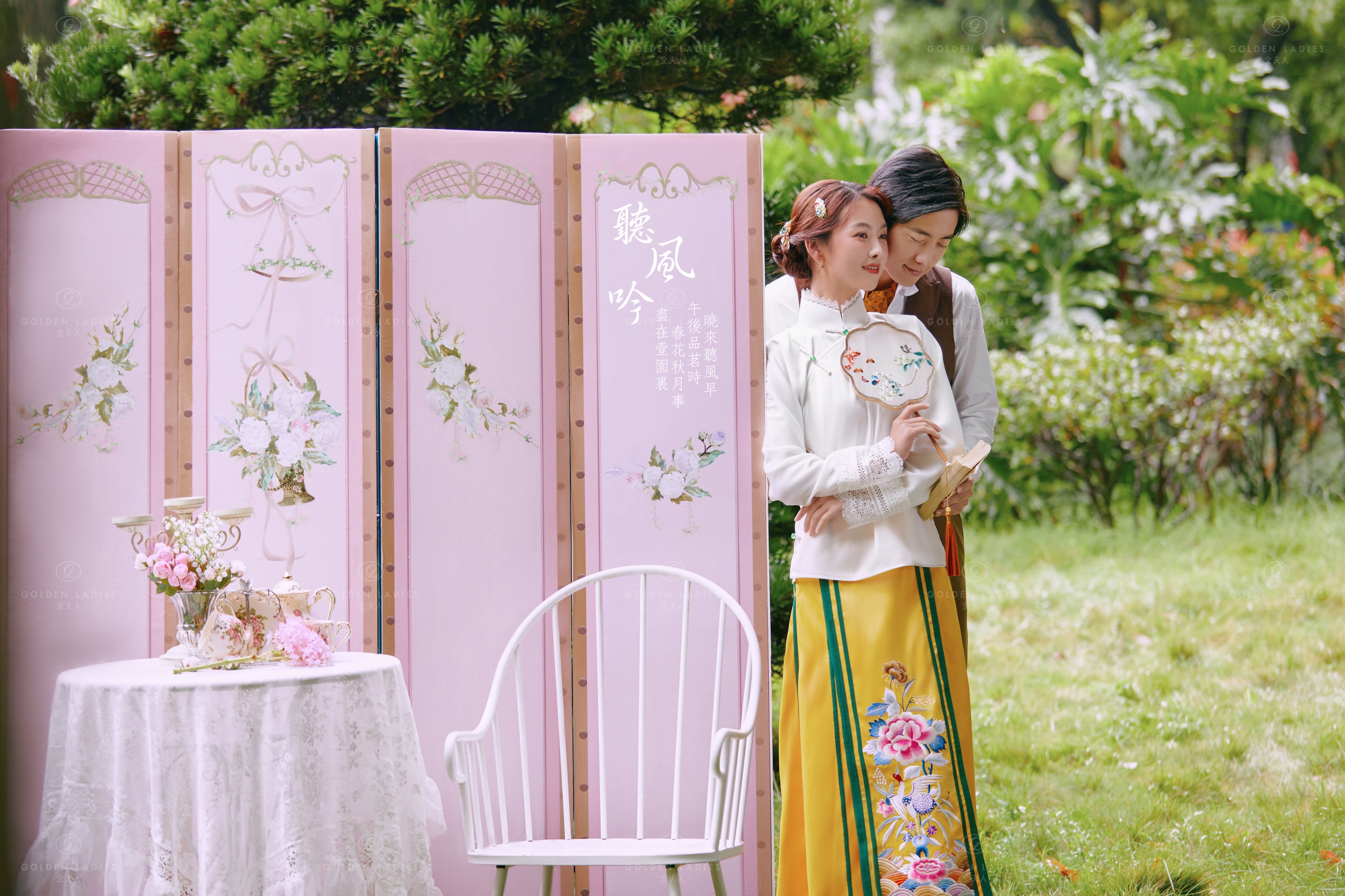 复古民国婚纱照风格金粉世家,金粉世家婚纱照加字高级感