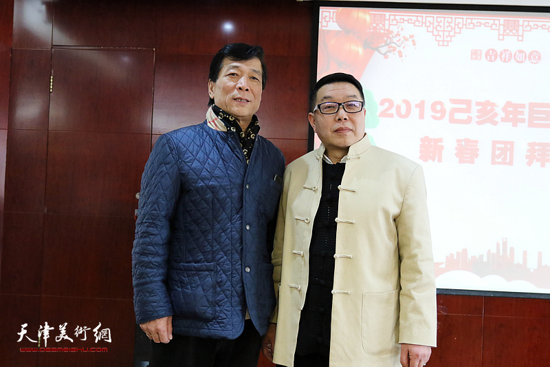 巨龙画院新春团拜活动在江泽福轩大饭店举行