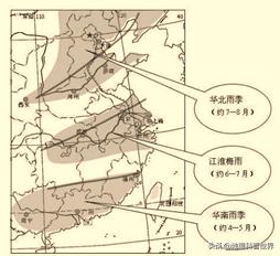 中国东部地区雨带推进规律,我国东部地区雨带推移