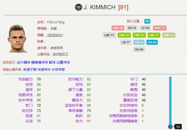 实况足球梦幻精选米利唐右后卫,实况足球最好用的右后卫坎塞洛