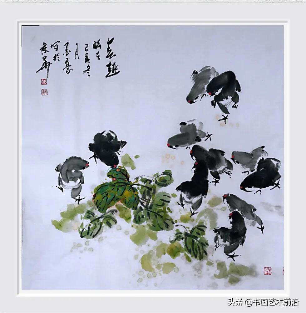 墨豪国画小鸡,墨豪画鸡创作过程