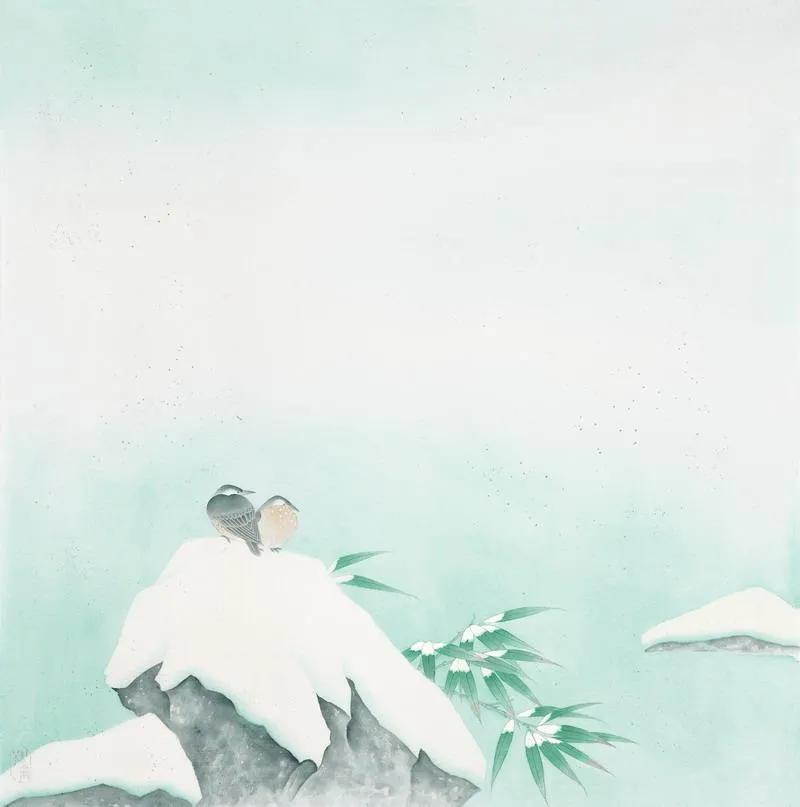 杜曼华美人蕉工笔画,淡雅空灵杜曼华工笔花鸟作品40幅