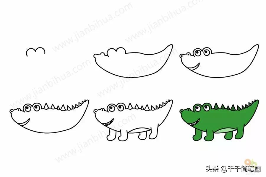 幼儿园动物的水墨画入门,儿童动物画入门简易范画