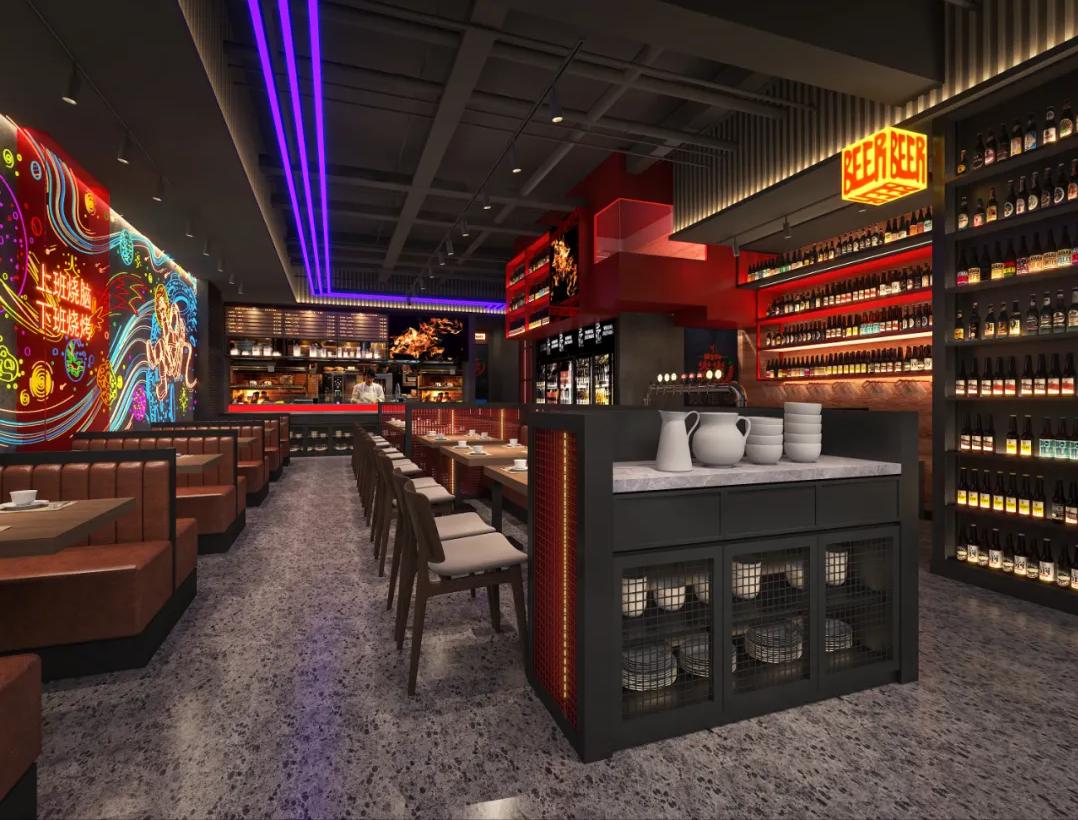 平凡生活里的热辣慰藉，烧烤品牌如何通过空间打造，快速占领市场