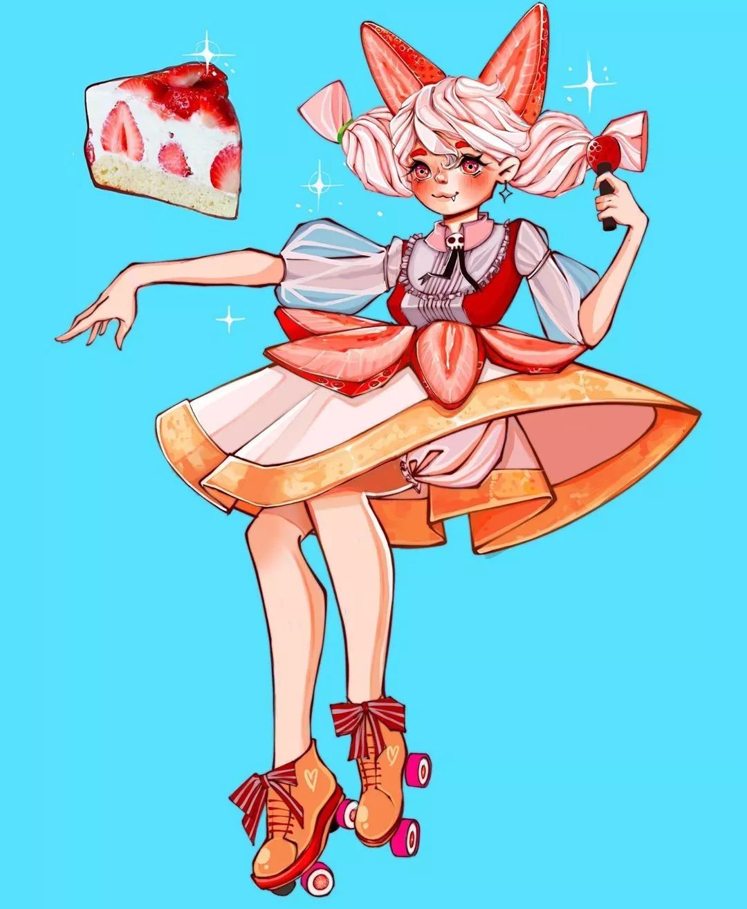 在的艺术写法,100幅治愈系小插画马克笔美食