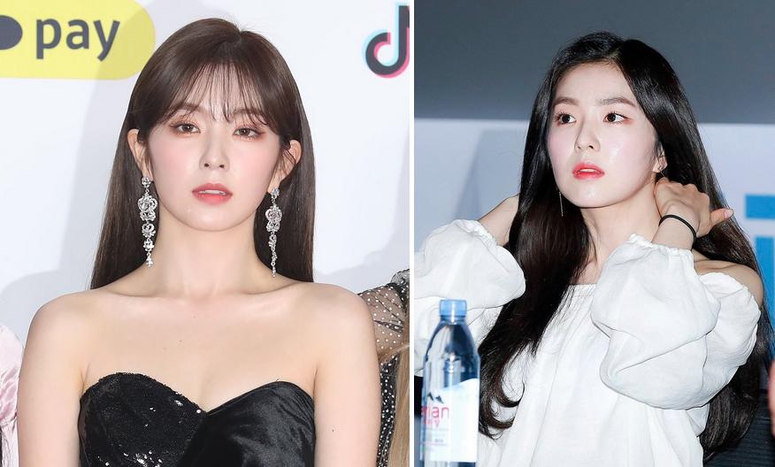 irene一字肩穿搭,露肩装怎么穿视频