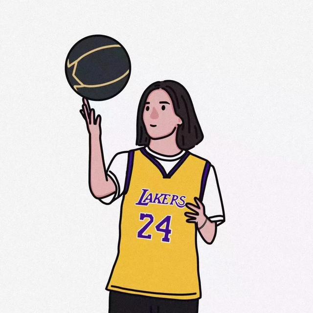 卡通篮球情侣头像,篮球运动员卡通头像