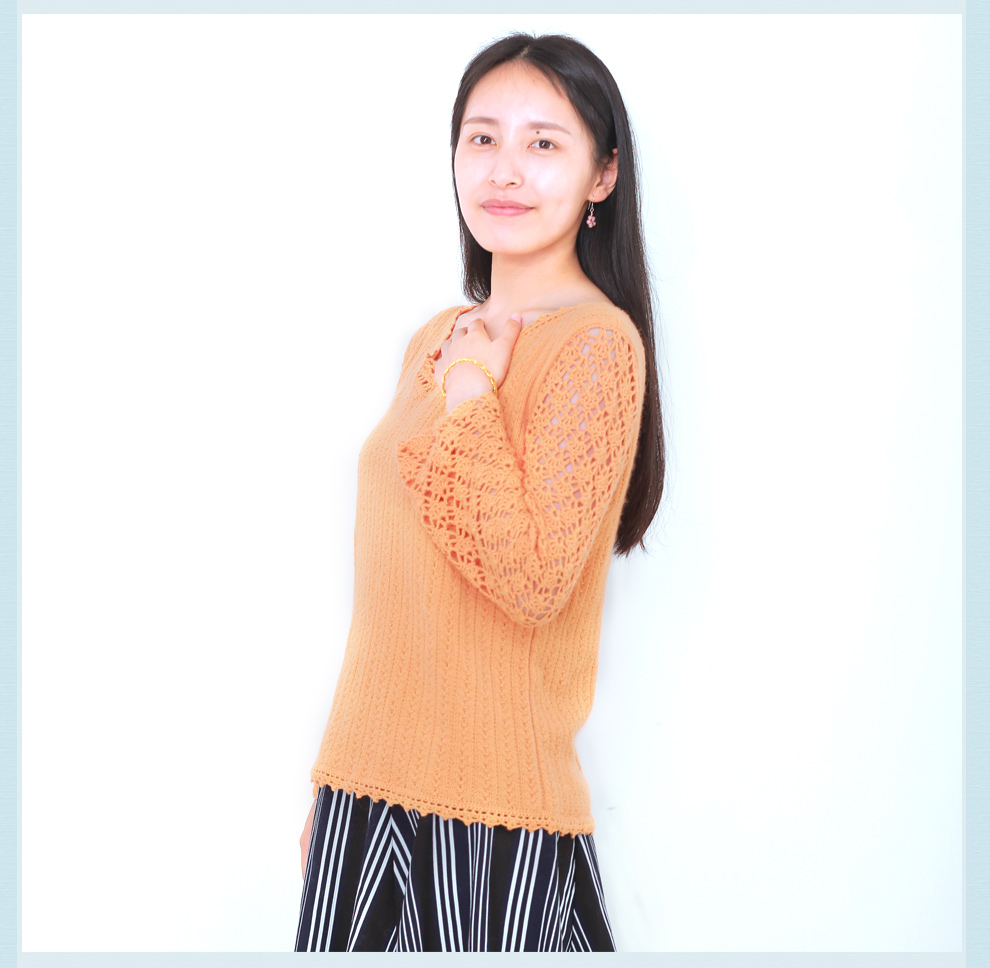 三股羊绒毛衣编织教程,九色鹿编织毛衣教程